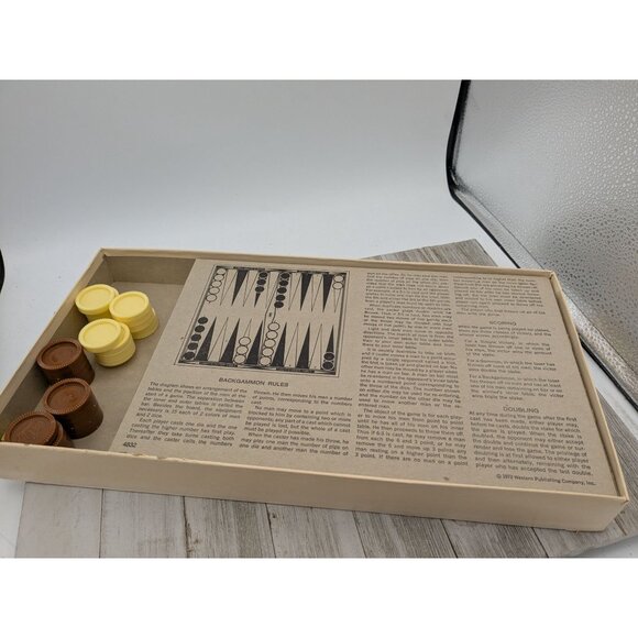 Vintage Backgammon Game Board Set By Western Publishing Co. 1973 - Picture 4 of 7
